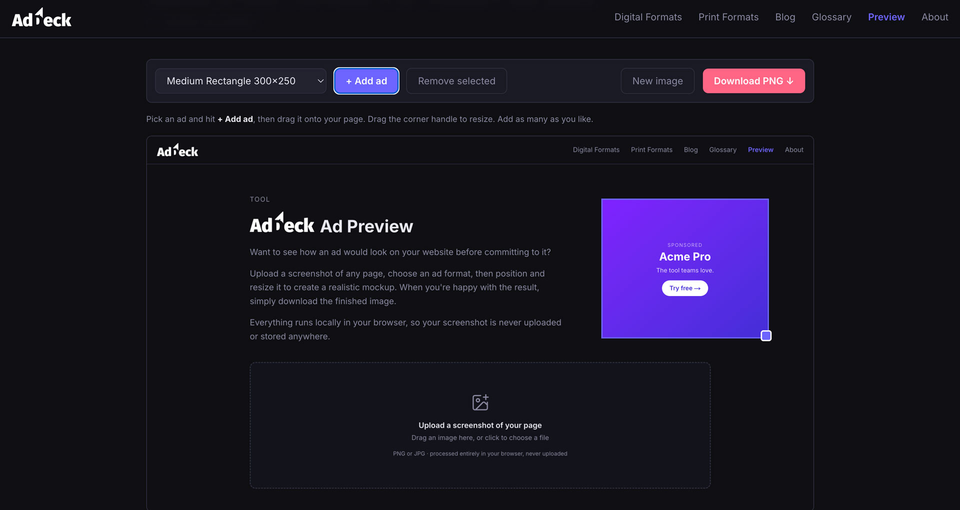 Step 2: Place an ad